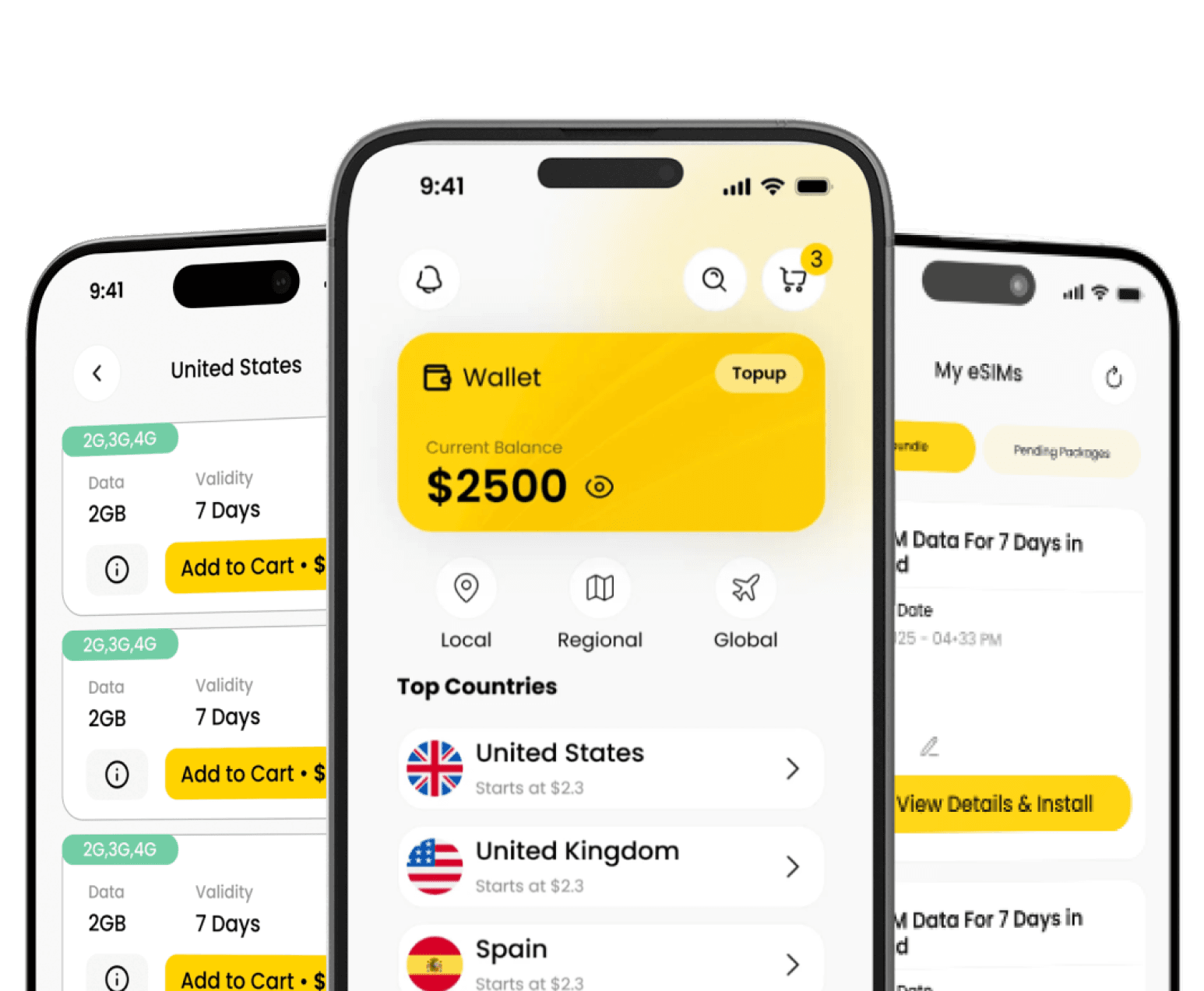 Mobile app on phones